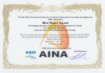 Best Paper Award IEEE AINA 2014